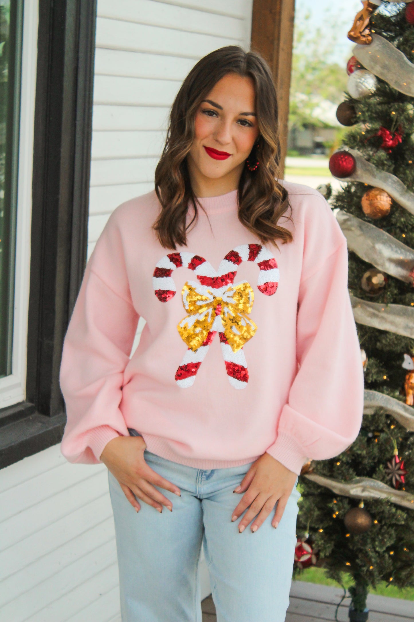 Candy Cane Sweater