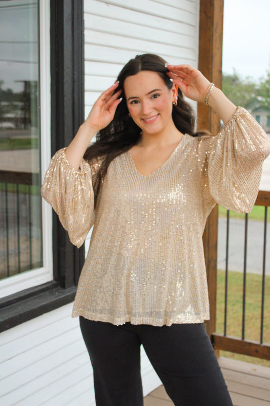 Kristin Sequin Top