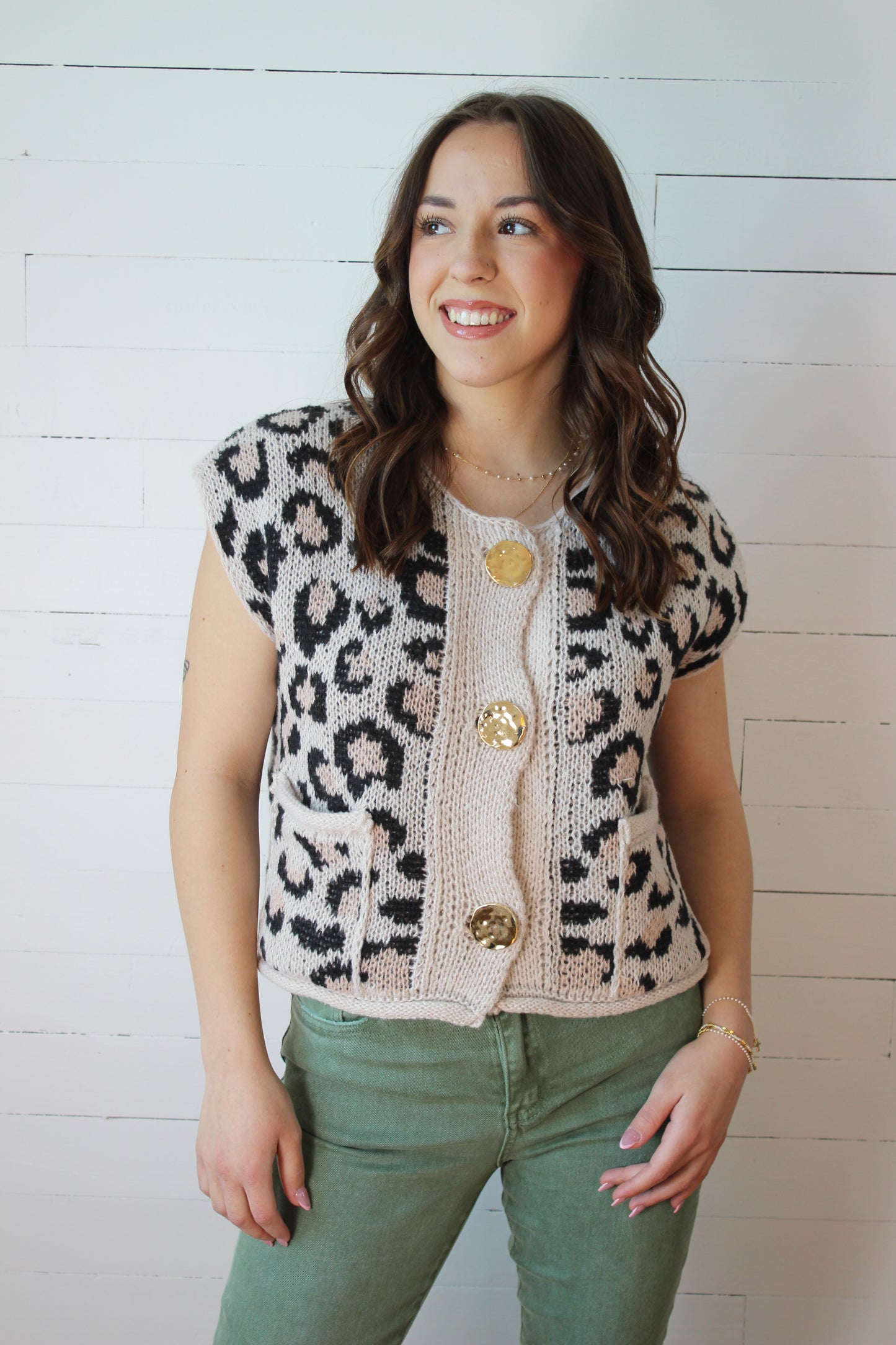 Leopard Sweater Top