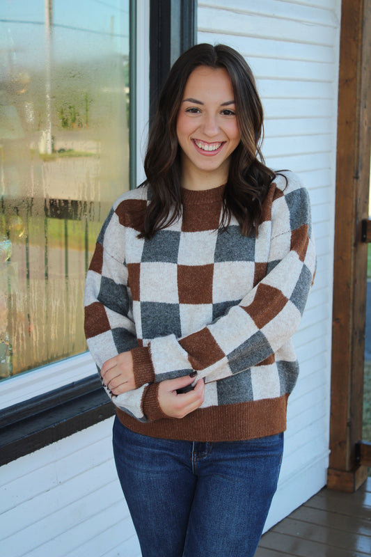 Checkered Sweater