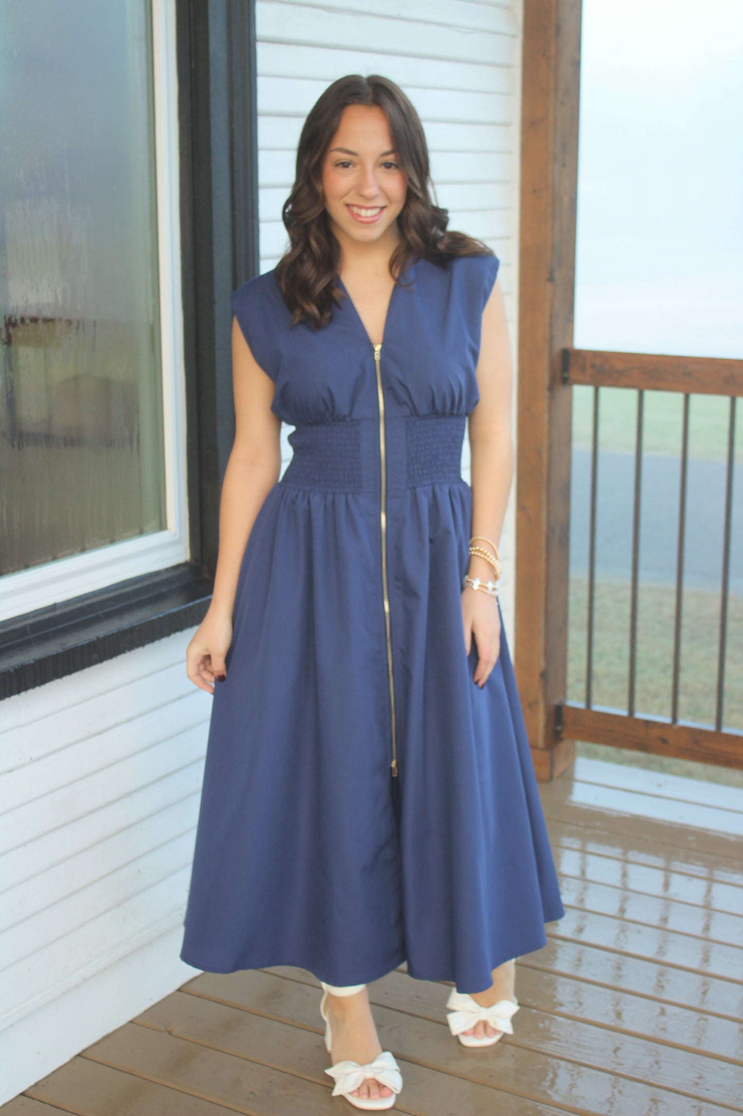 Navy Midi Dress