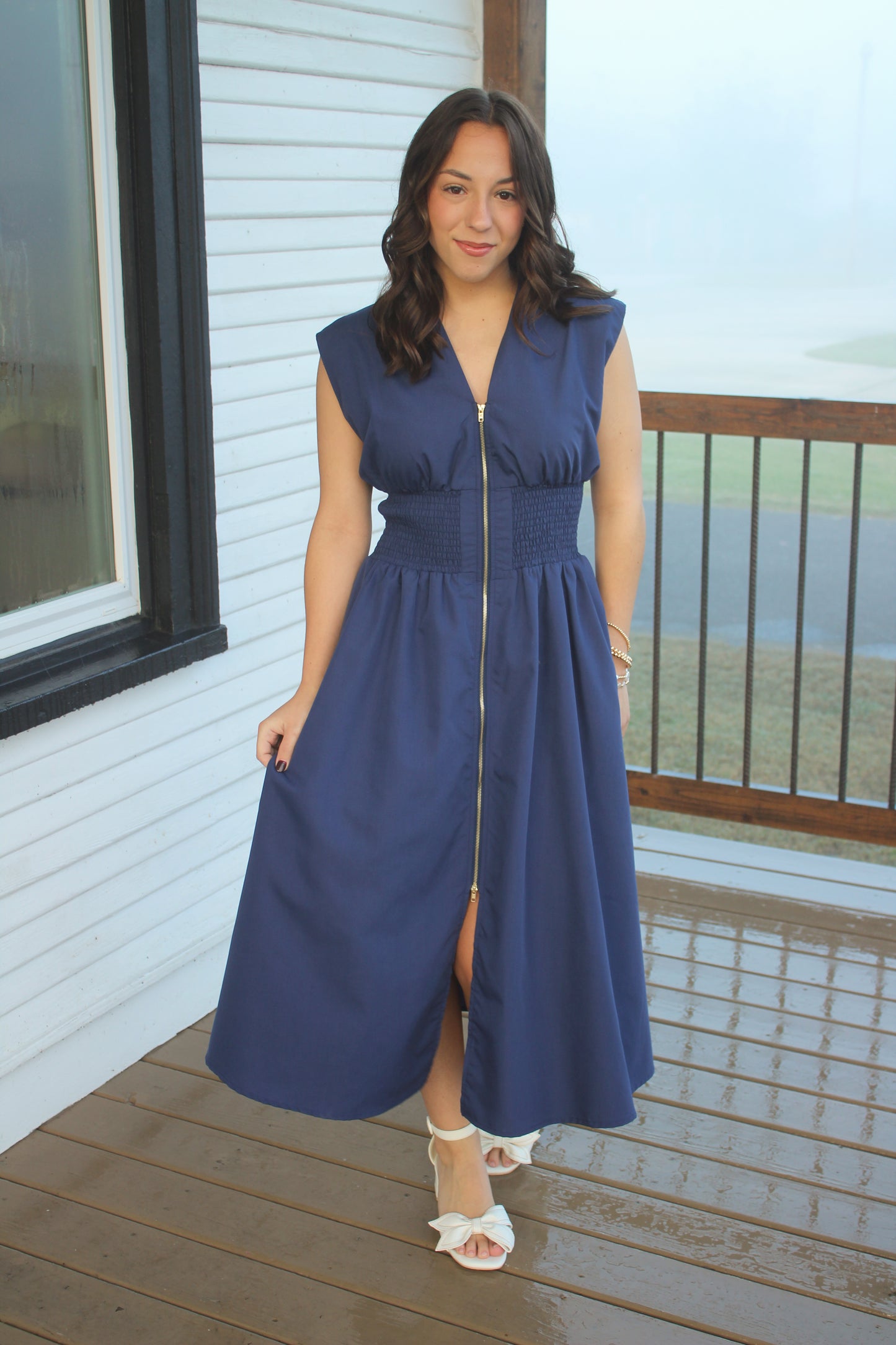 Navy Midi Dress