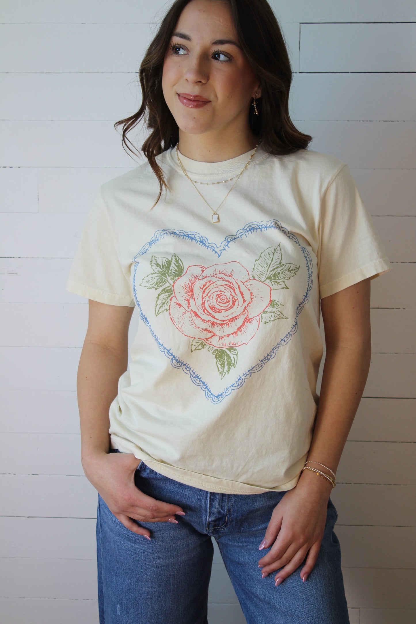 Lace Heart Tee