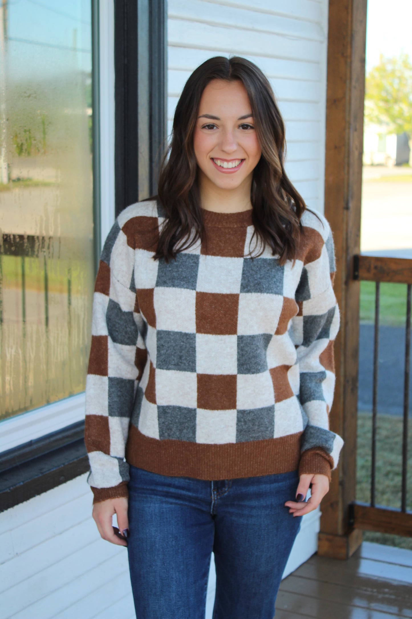 Checkered Sweater