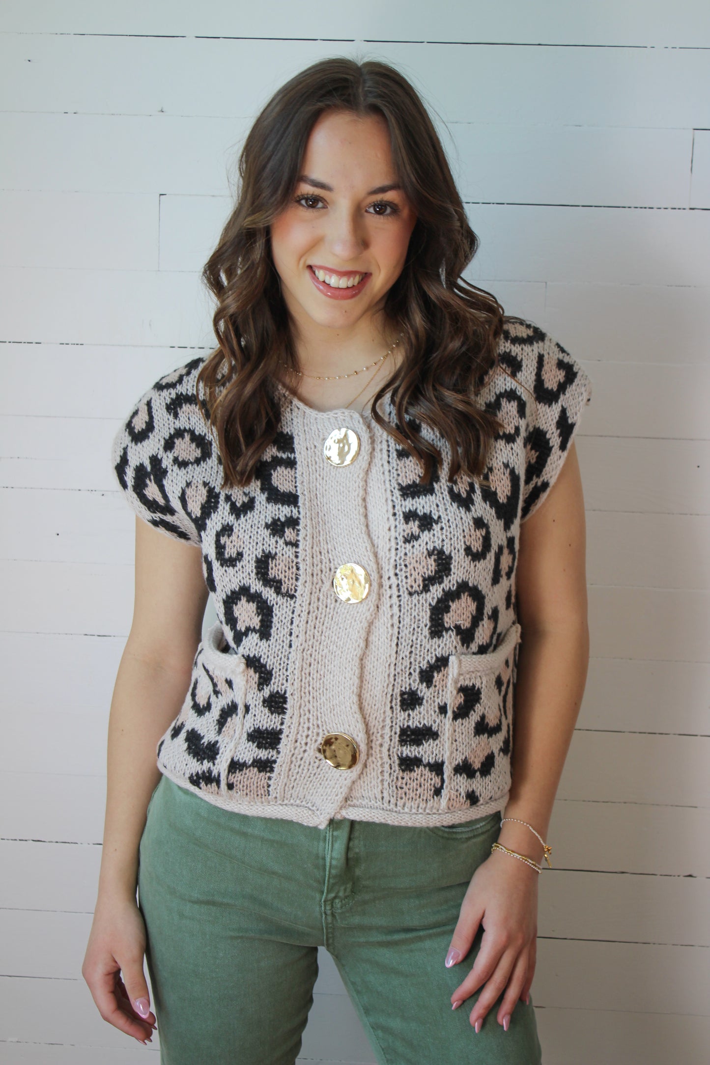 Leopard Sweater Top