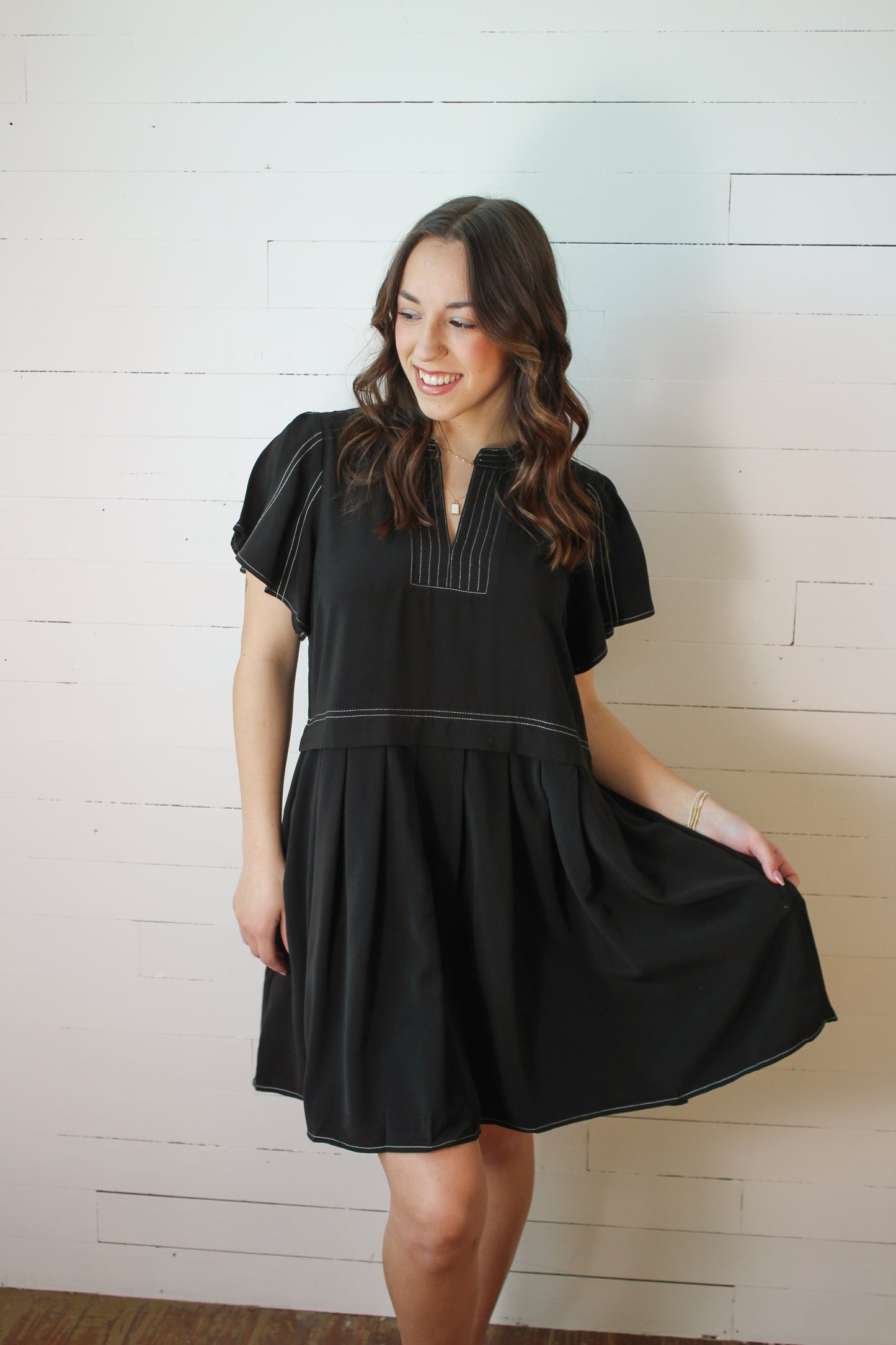 Flutter Sleeve Dress