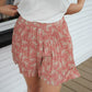 Floral Pleated Shorts