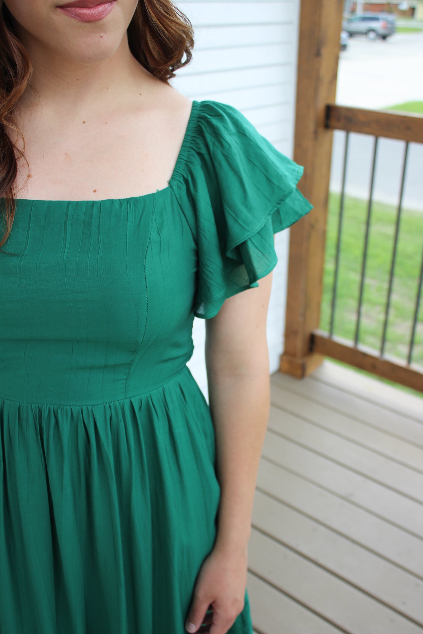 Spring Green Maxi Dress