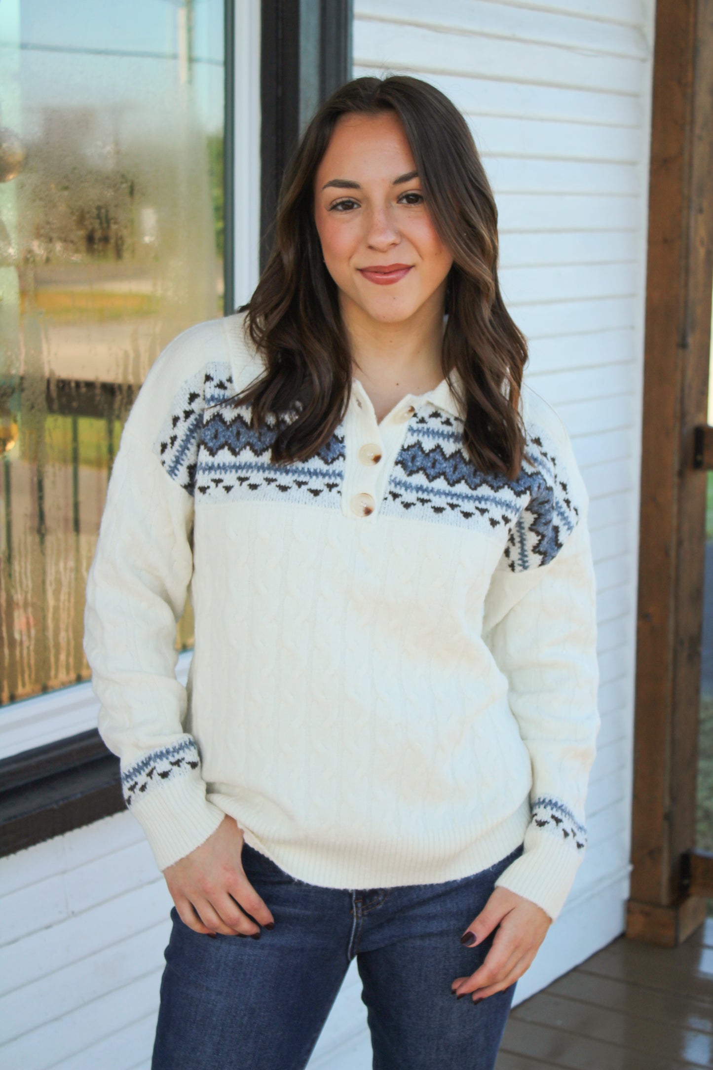 Nadine Contrast Sweater