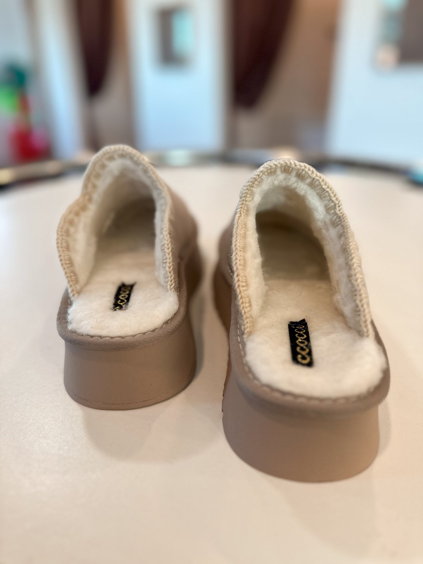 Sherpa Platform Slippers