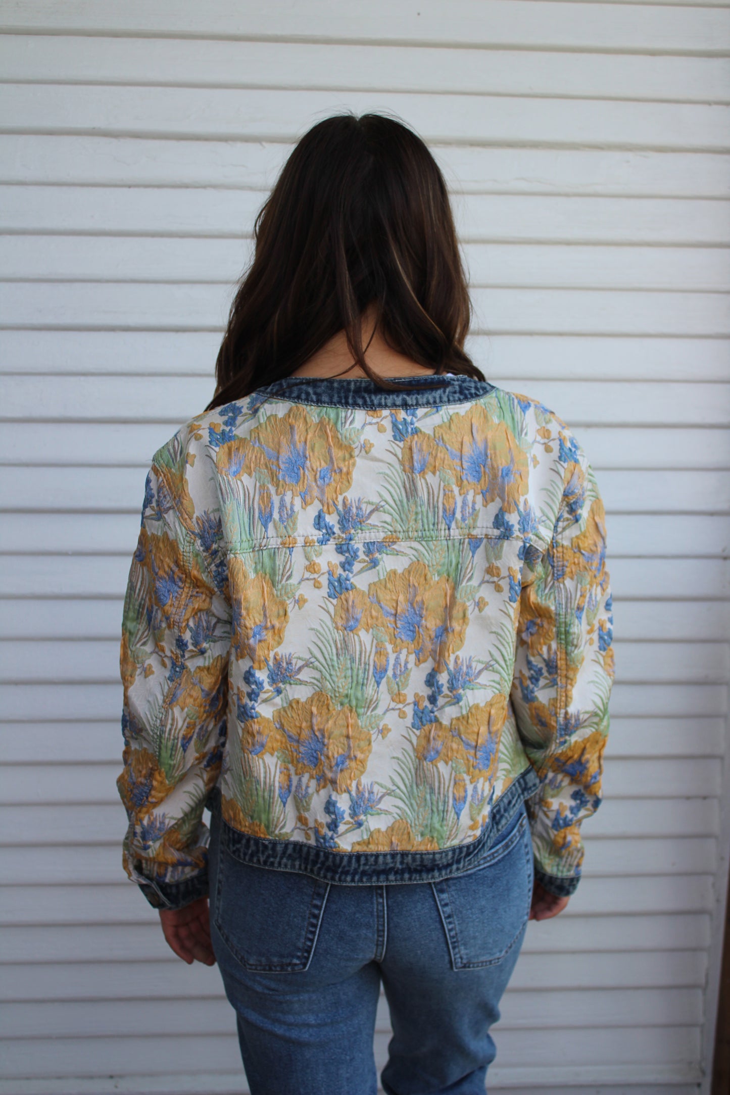 Floral Jacquard Jacket