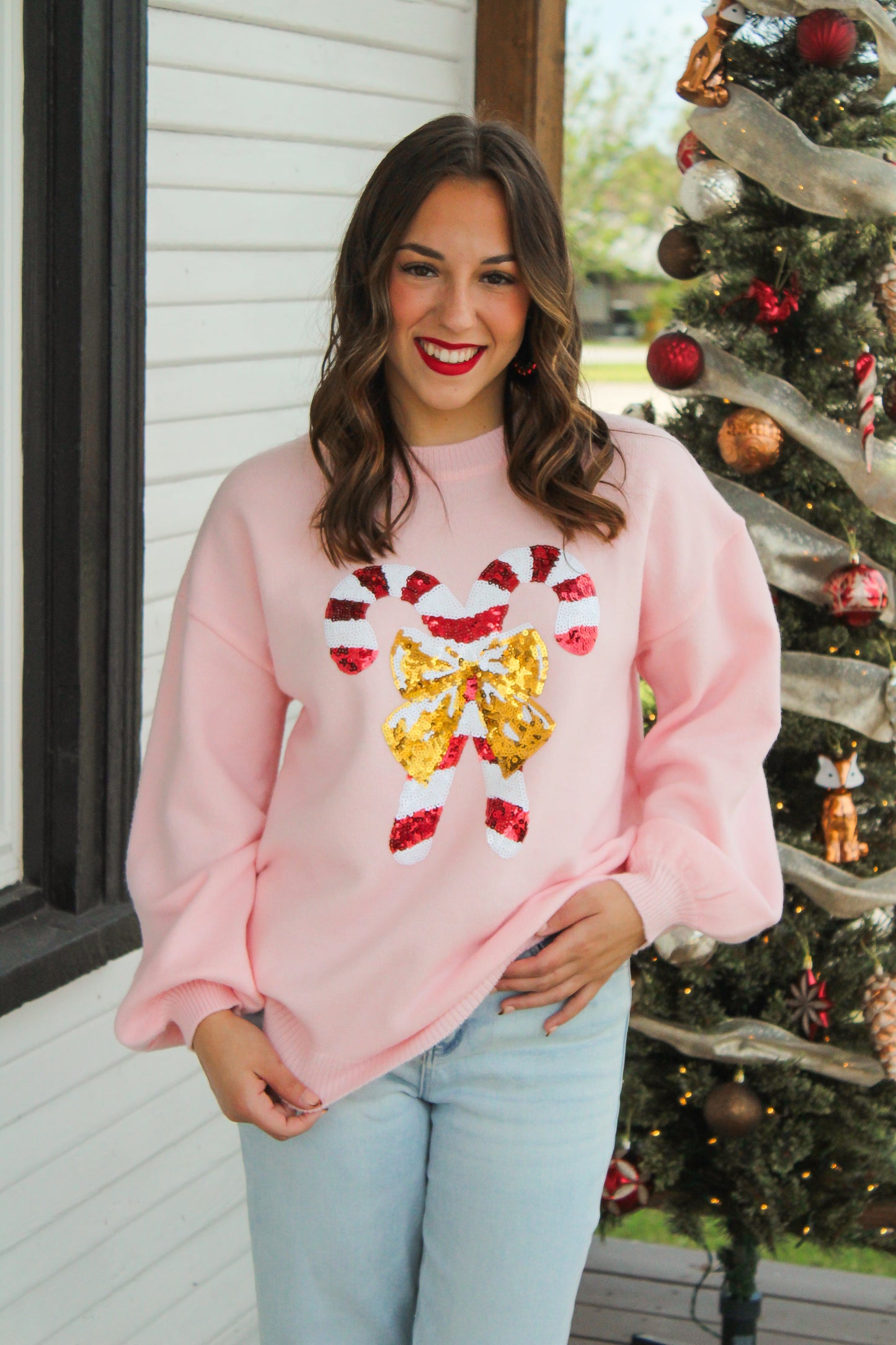 Candy Cane Sweater