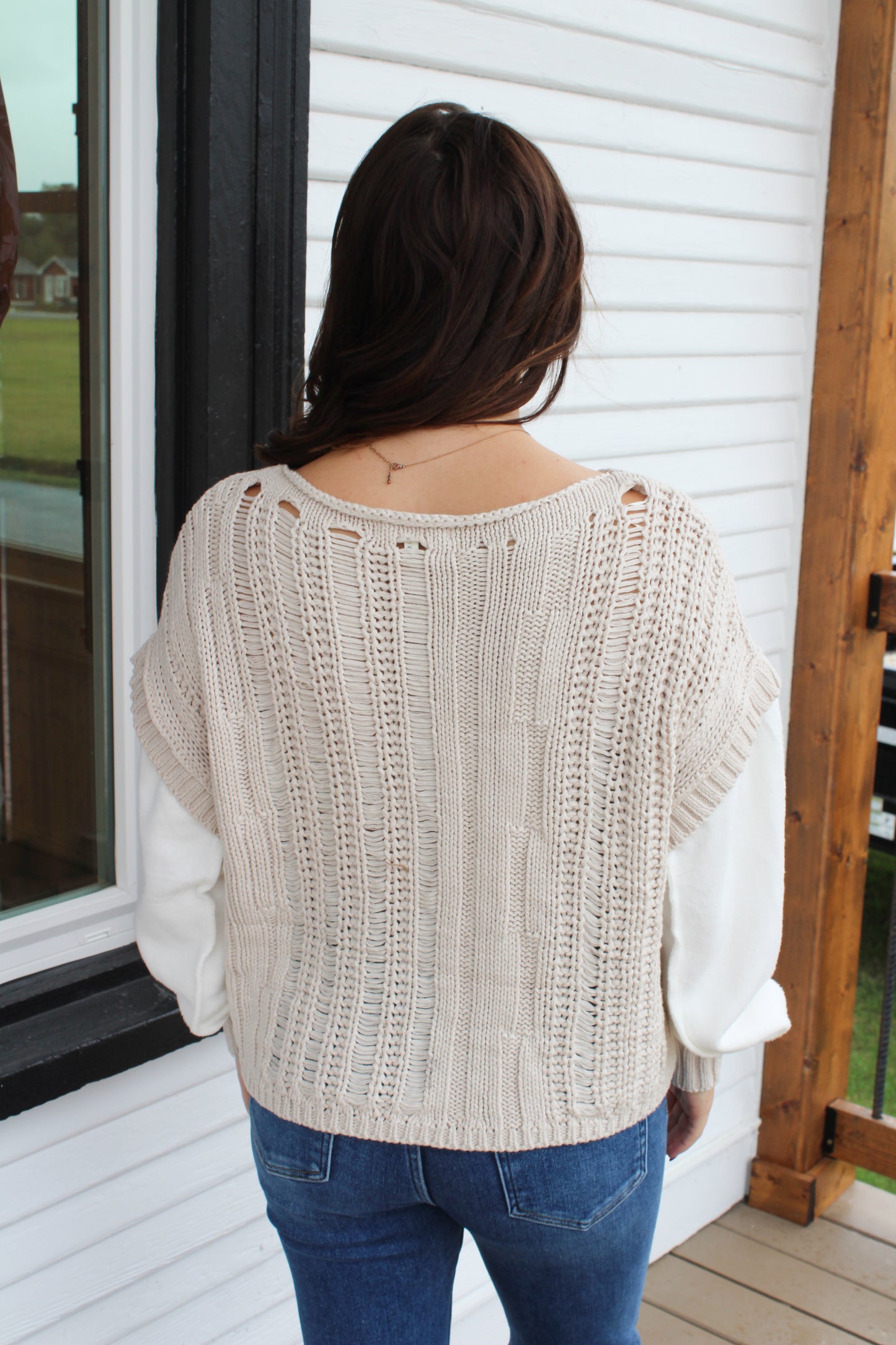 Cable & Sleeve Sweater