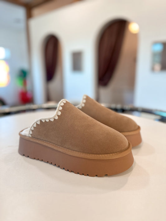 Sherpa Platform Slippers