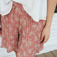 Floral Pleated Shorts