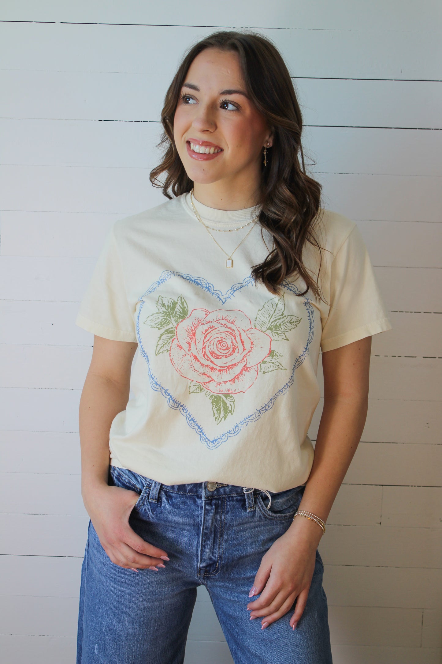 Lace Heart Tee