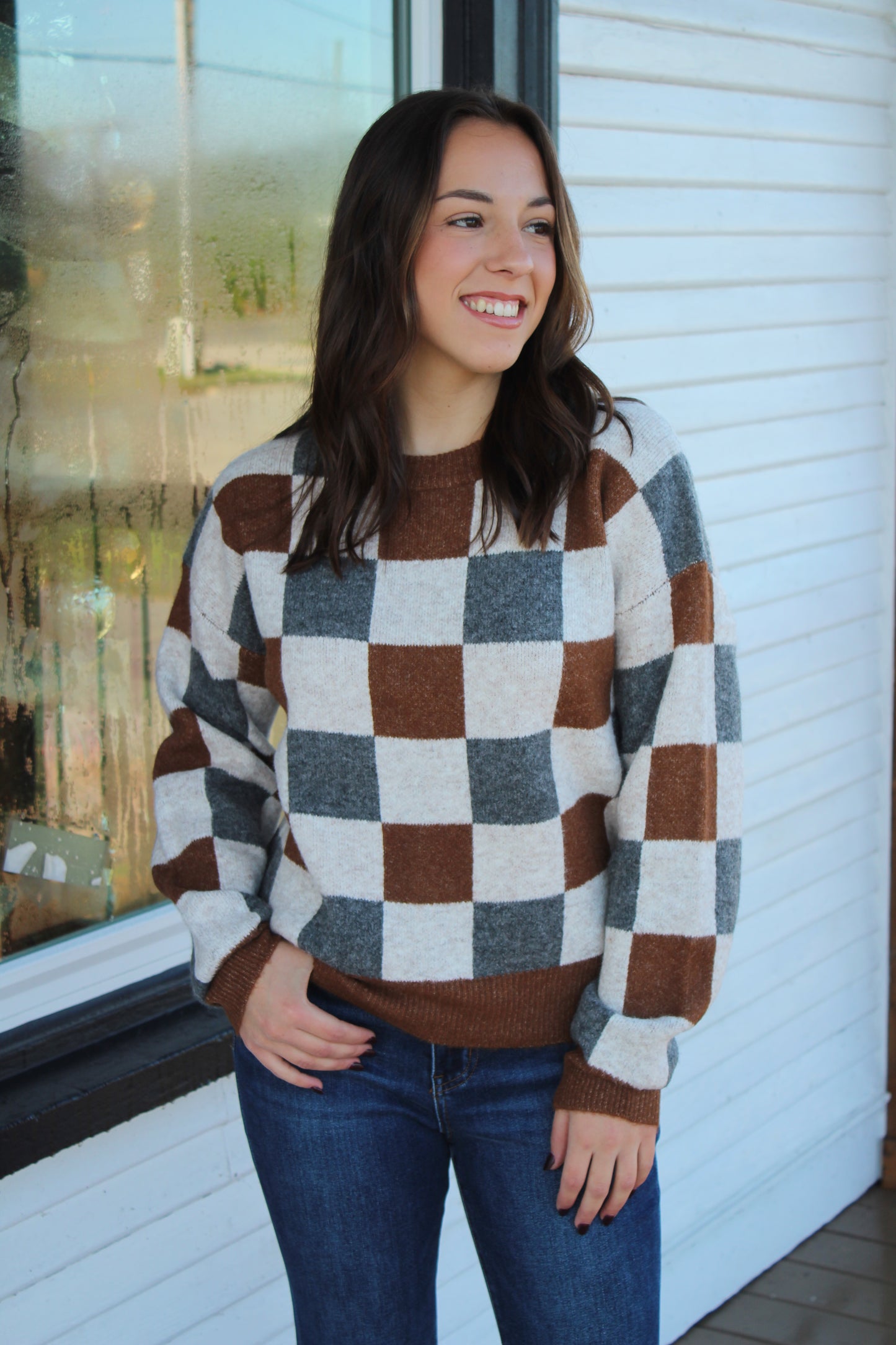 Checkered Sweater