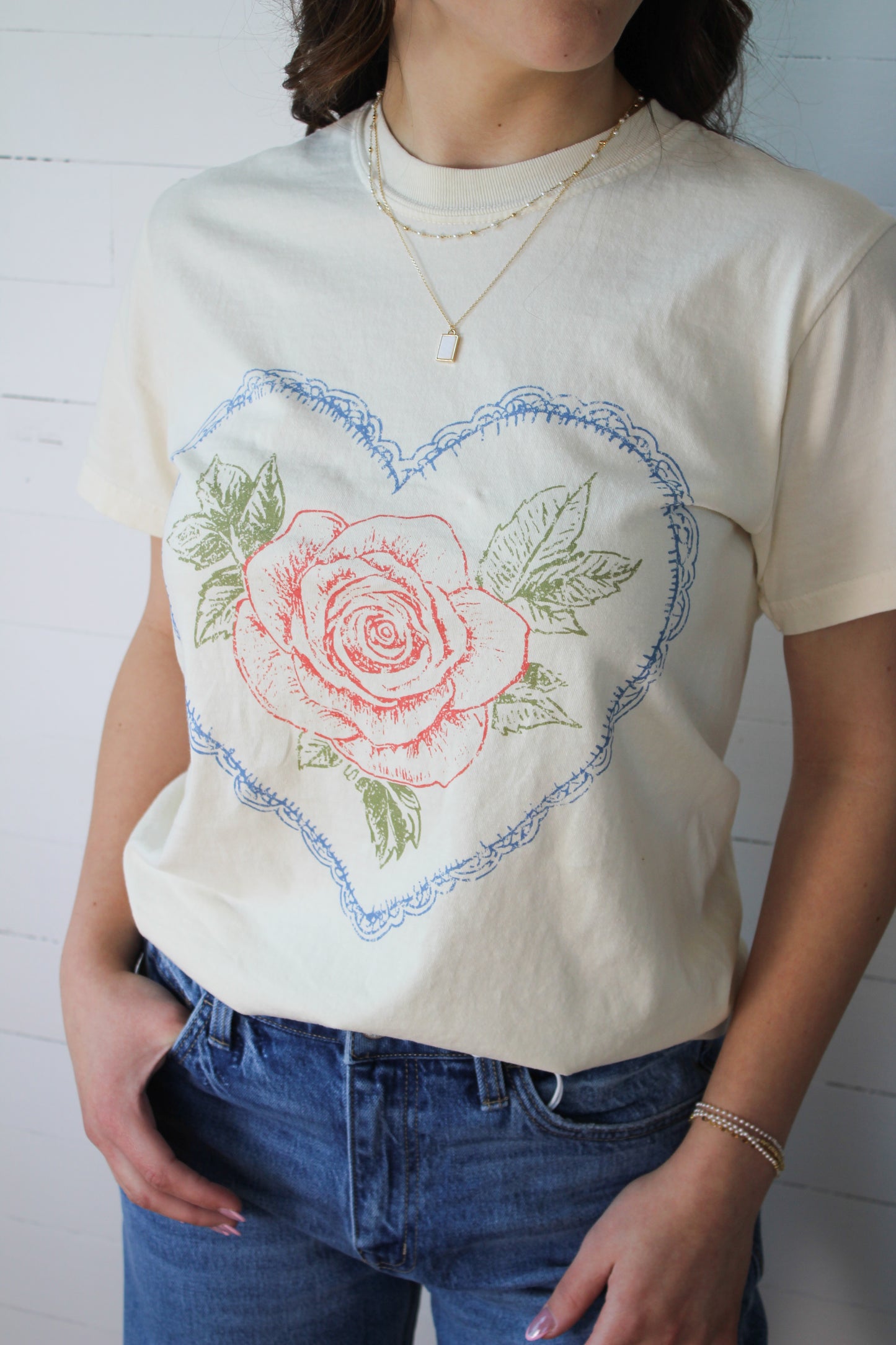 Lace Heart Tee