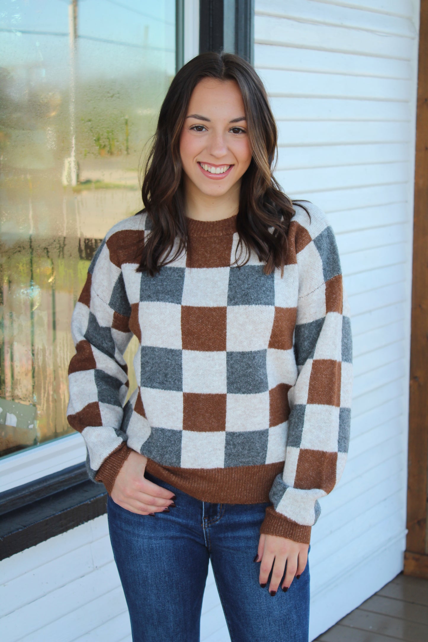 Checkered Sweater