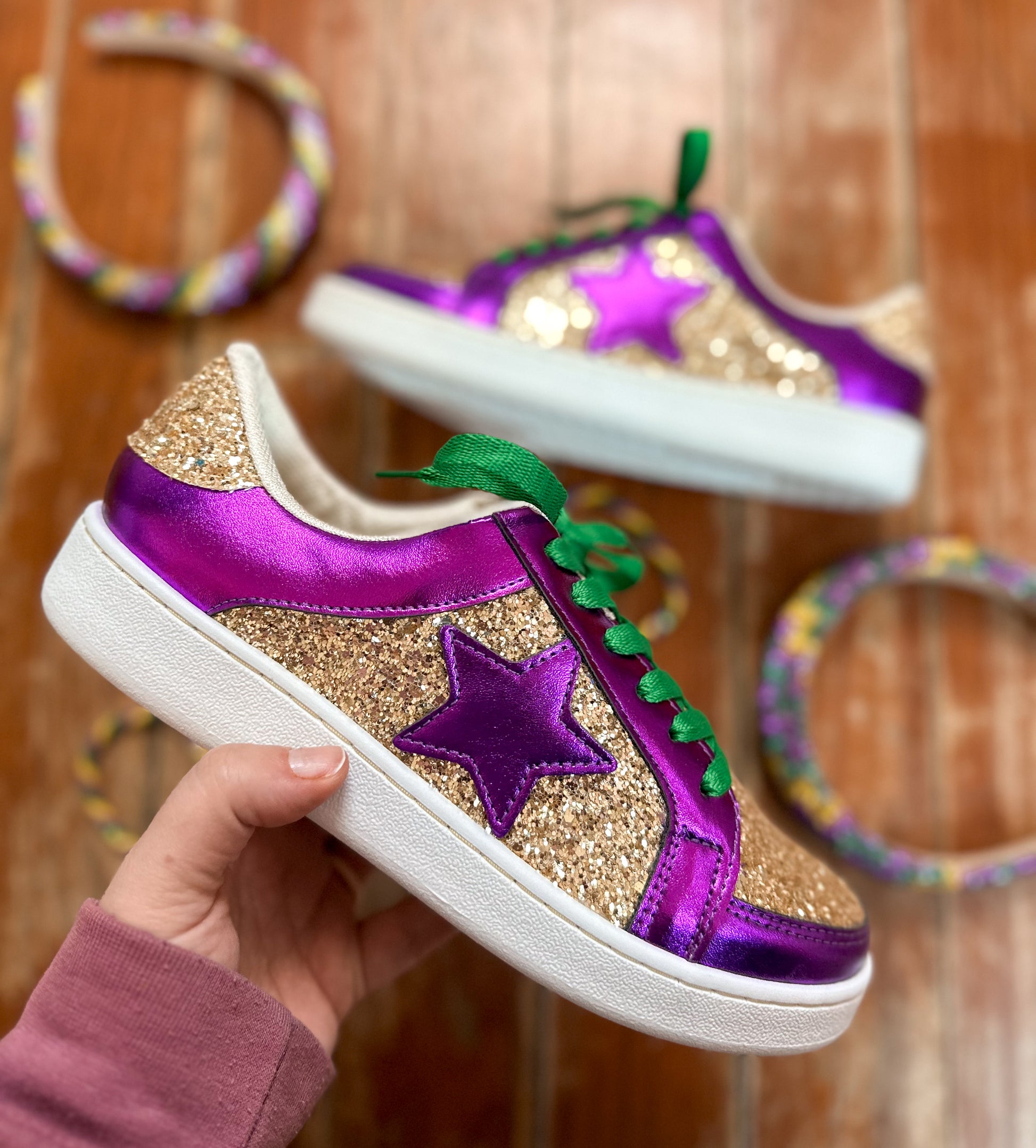 Rainbow Star Glitter Sneaker